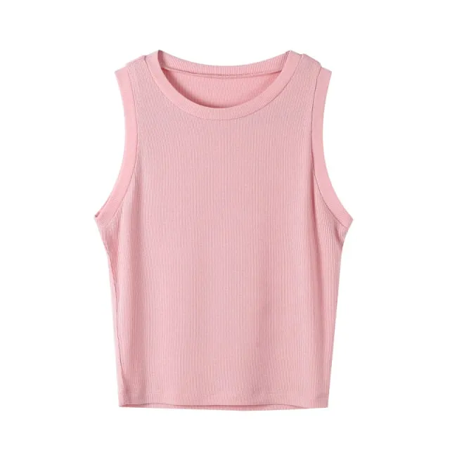 Stylemein - Rib Knit Top | Rib Knit Crop Top